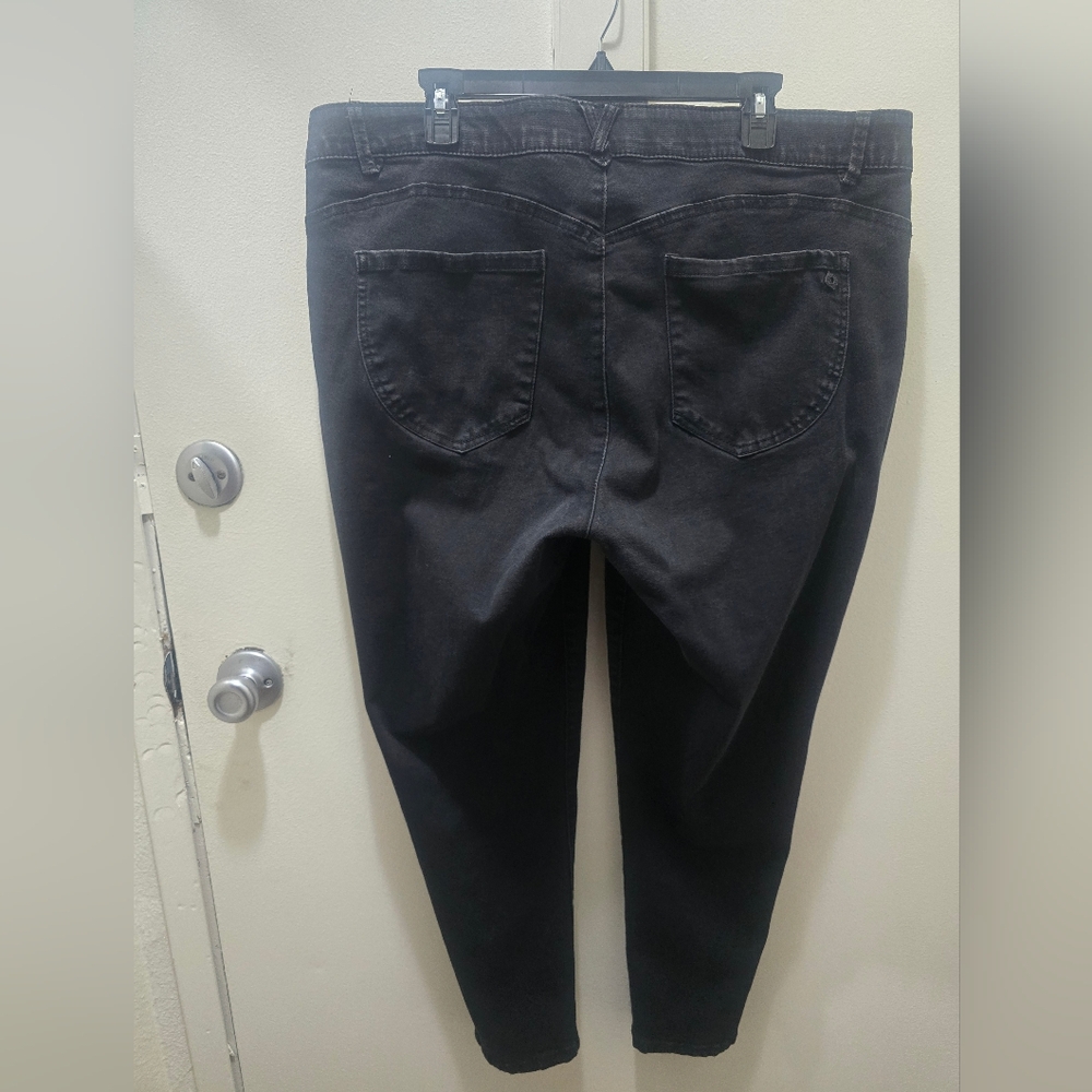 Democracy "Ab" solution Black Slim Straight Leg Jeans - Size 20W - Picture 5 of 13